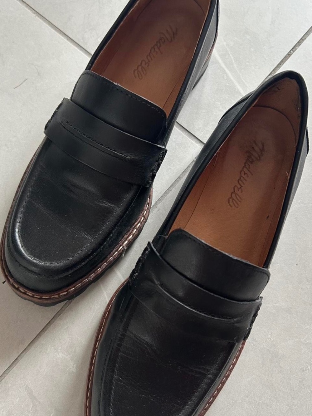 Madewell leather loafers